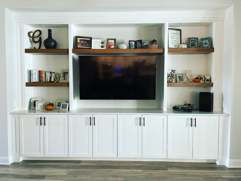 Custom Built-In Living Room Wall Unit