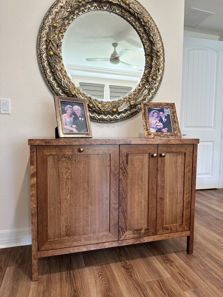 Custom Hamper Cabinet