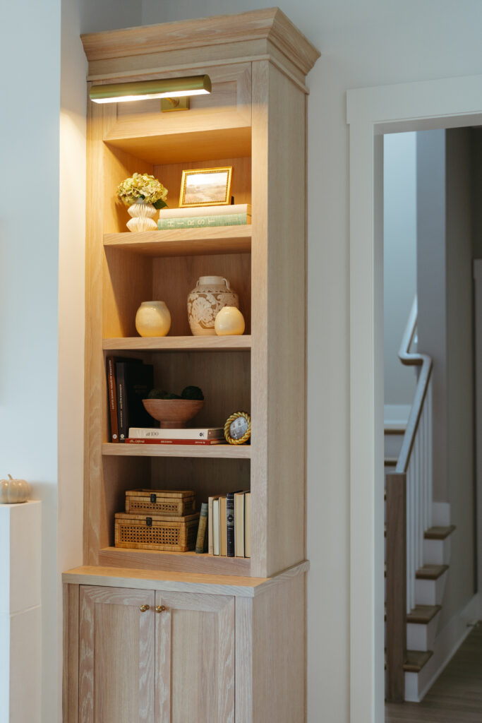 White Oak Fireplace Cabinets