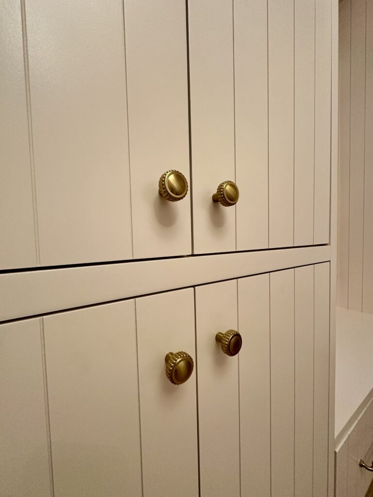Custom Built-in Cabinets with Beadboard Doors