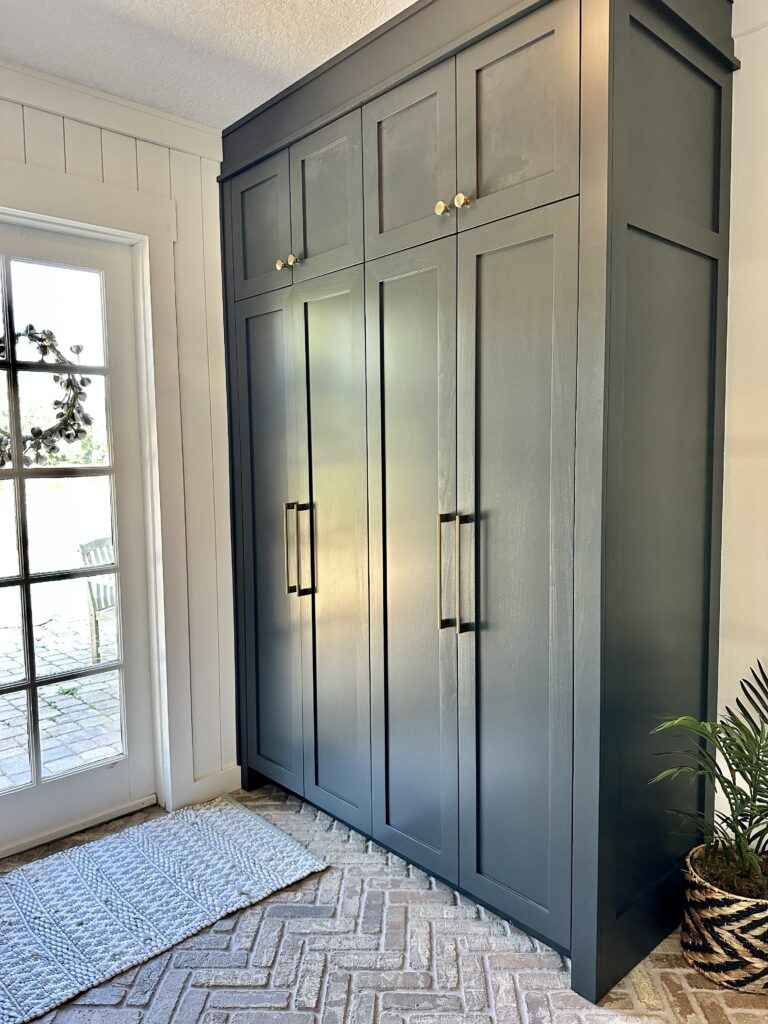 Floor to Ceiling Mudroom Cabinets