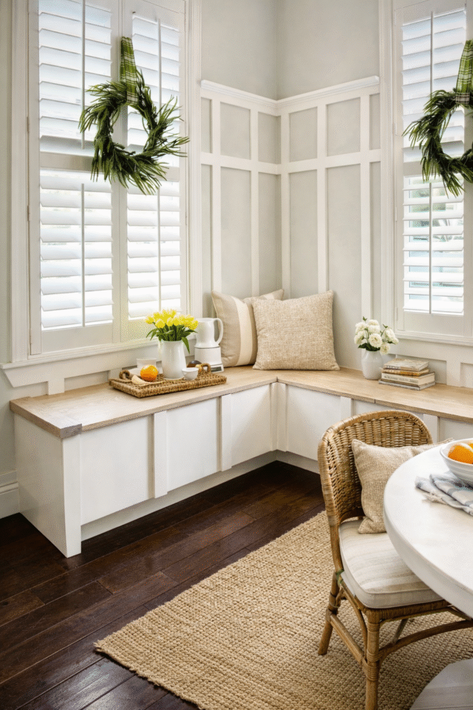 Custom L-Shaped Banquette