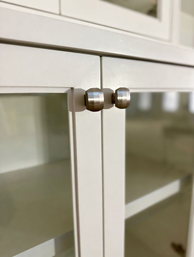 Stepped Door Frames with Glass Panels